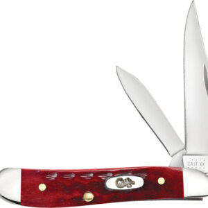 CASE KNIVES POCKET WORN OLD - RED BONE CORN COB JIG PEANUT