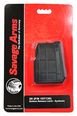 SAVAGE MAGAZINE MODEL 25 - 22 HORNET 4RD SYNTHETIC MATTE