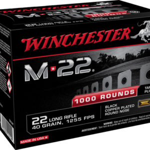 WINCHESTER M-22 22LR 40GR - LEAD-RN 1255FPS 1000RD 2BX/CS