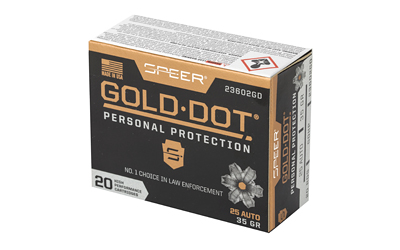 SPR GOLD DOT 25ACP 35GR HP 20/200 - Image 3
