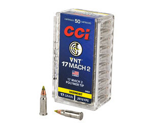 CCI 17 MACH 2 17GR VRMNT TIP 50/5000