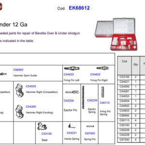 BERETTA SPARE PARTS KIT FOR - O/U SHOTGUNS EXCEPT DT10/DT11