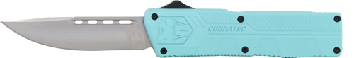 COBRATEC LIGHTWEIGHT OTF - MINT BLUE 3.25" DROP POINT - Image 2