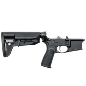 COMPLETE WIDEBODY LOWER RECEIVER WITH MOD-2-SOPMOD STOCK BLK